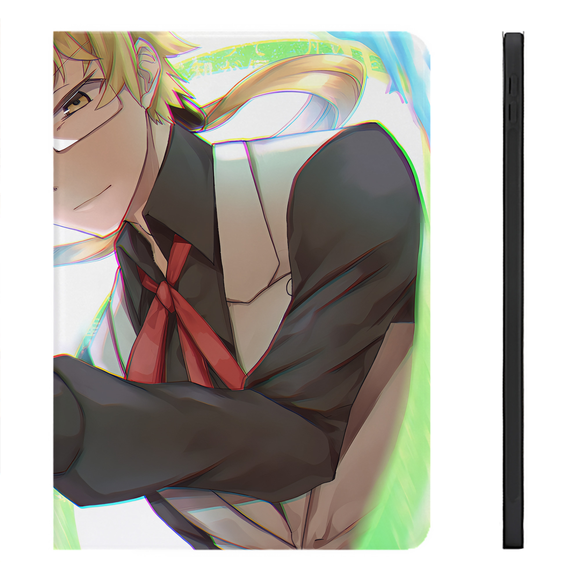 （画像用） 文豪ストレイドッグス Bungo Stray Dogs IPadケース ペンホルダー付き ブックスタイルデザイン